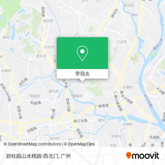 碧桂园山水桃园-西北门地图