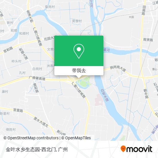 金叶水乡生态园-西北门地图