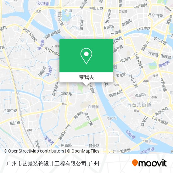 广州市艺景装饰设计工程有限公司地图