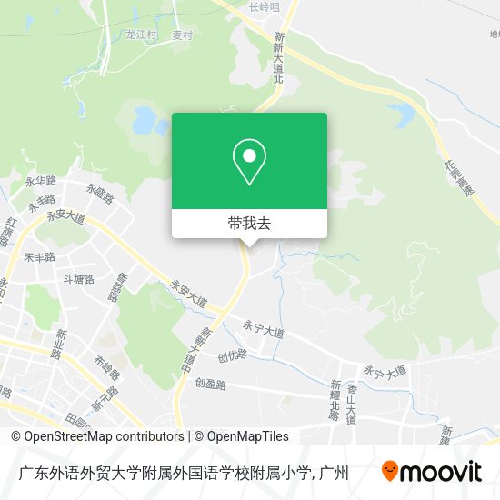 广东外语外贸大学附属外国语学校附属小学地图