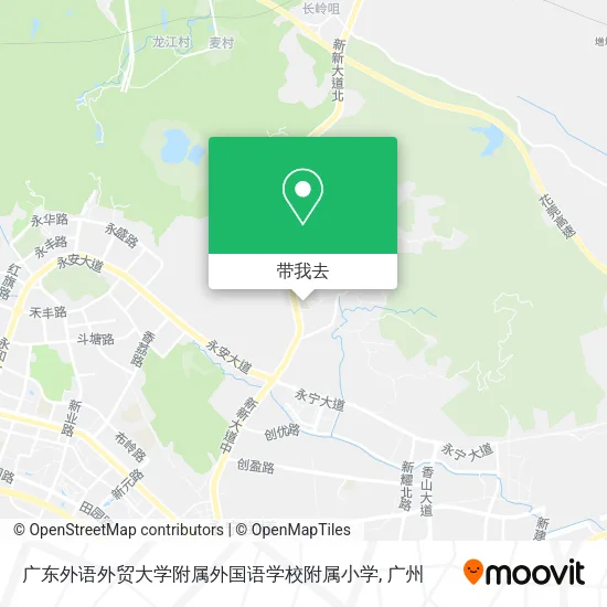 广东外语外贸大学附属外国语学校附属小学地图