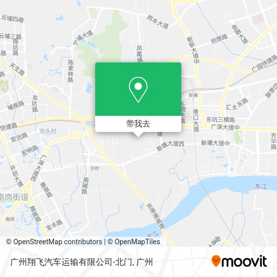 广州翔飞汽车运输有限公司-北门地图
