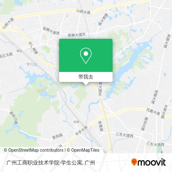 广州工商职业技术学院-学生公寓地图