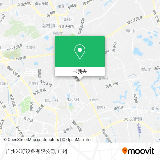 广州米叮设备有限公司地图