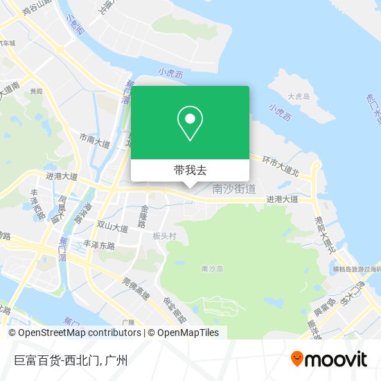 巨富百货-西北门地图
