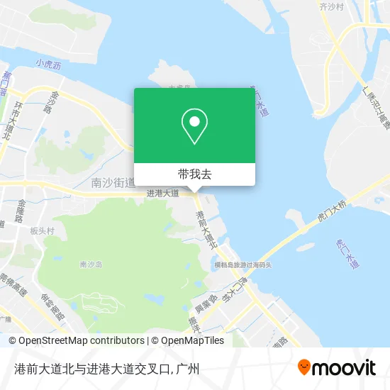 港前大道北与进港大道交叉口地图