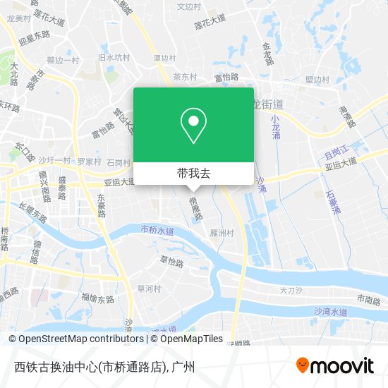 西铁古换油中心(市桥通路店)地图