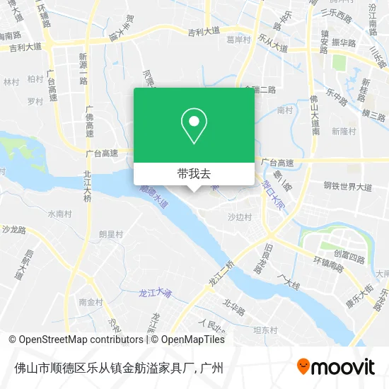 佛山市顺德区乐从镇金舫溢家具厂地图