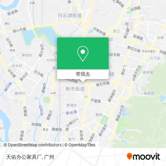 天佑办公家具厂地图