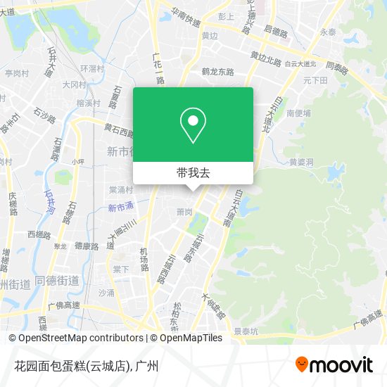 花园面包蛋糕(云城店)地图