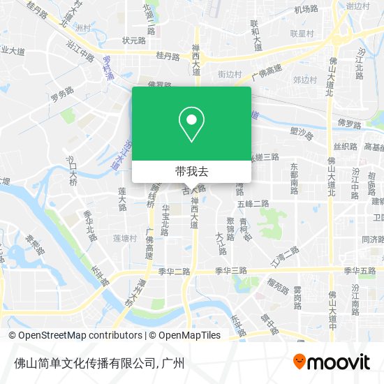 佛山简单文化传播有限公司地图