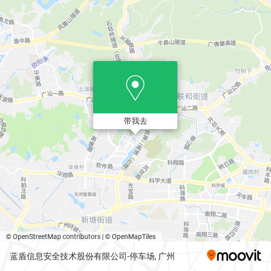 蓝盾信息安全技术股份有限公司-停车场地图