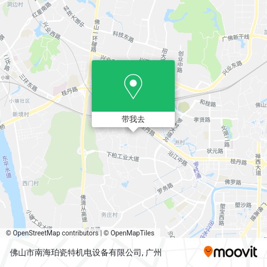 佛山市南海珀瓷特机电设备有限公司地图