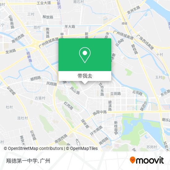 顺德第一中学地图