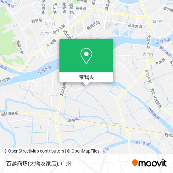百越商场(大坳农家店)地图
