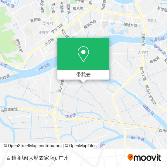 百越商场(大坳农家店)地图