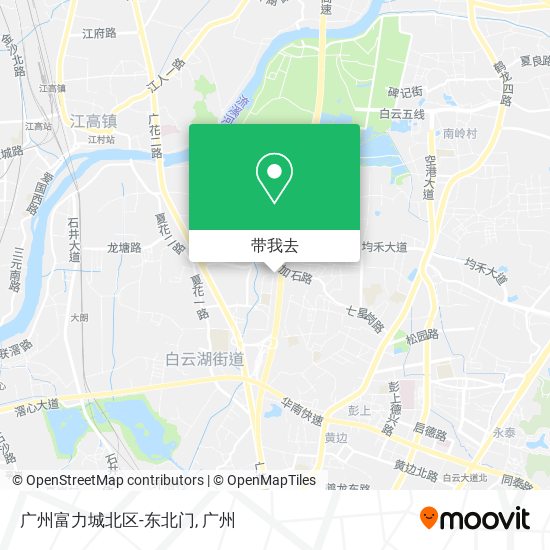 广州富力城北区-东北门地图