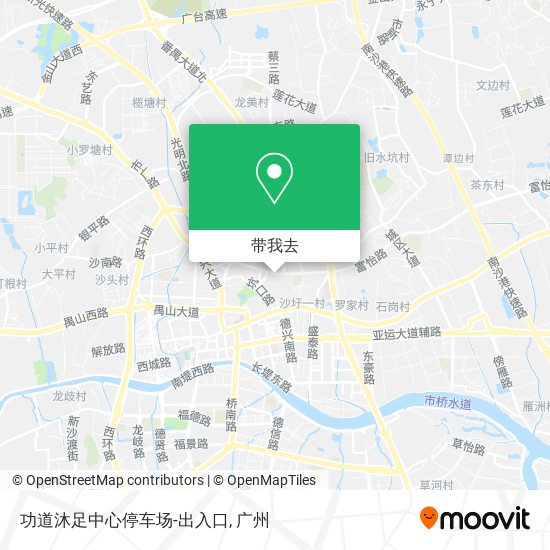 功道沐足中心停车场-出入口地图