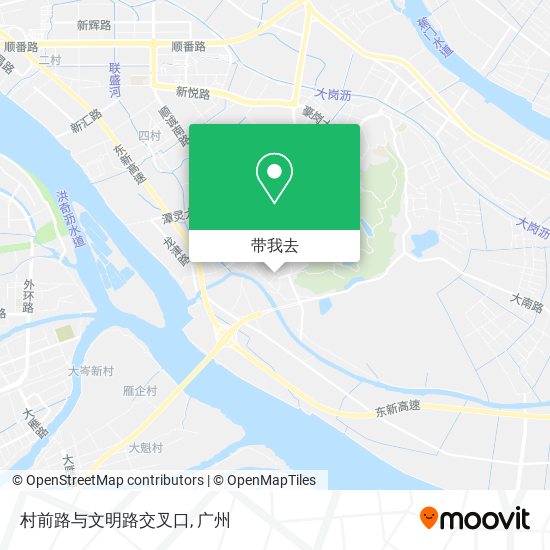 村前路与文明路交叉口地图