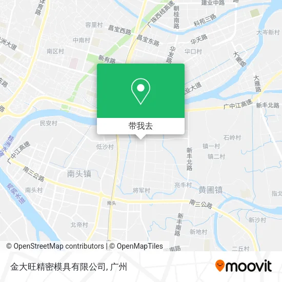 金大旺精密模具有限公司地图