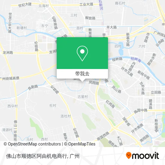 佛山市顺德区阿由机电商行地图