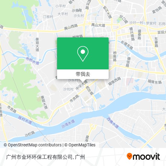 广州市金环环保工程有限公司地图
