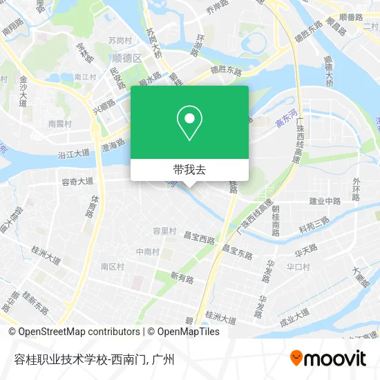 容桂职业技术学校-西南门地图