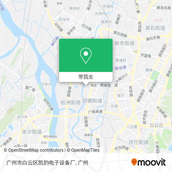 广州市白云区凯韵电子设备厂地图