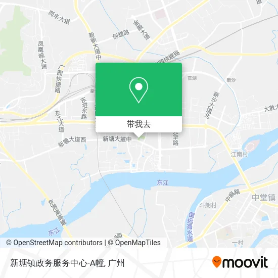 新塘镇政务服务中心-A幢地图