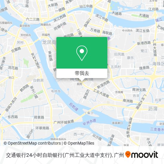 交通银行24小时自助银行(广州工业大道中支行)地图