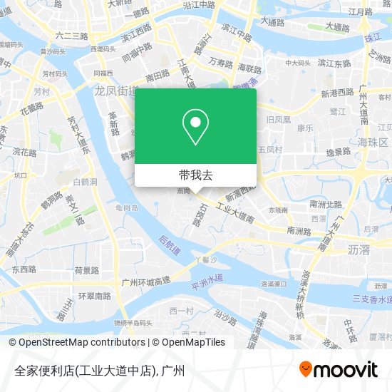 全家便利店(工业大道中店)地图