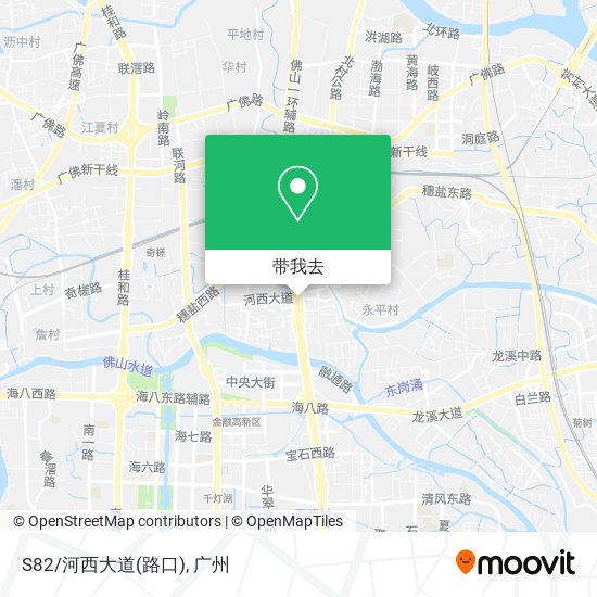 S82/河西大道(路口)地图