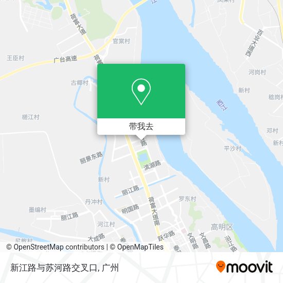 新江路与苏河路交叉口地图