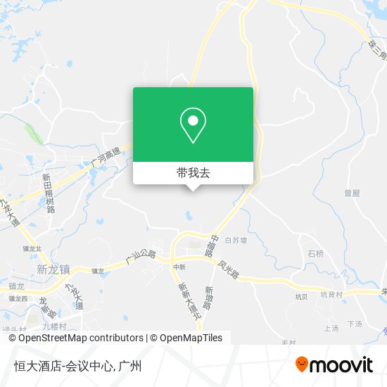 恒大酒店-会议中心地图