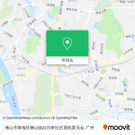 佛山市南海区狮山镇白沙桥社区居民委员会地图