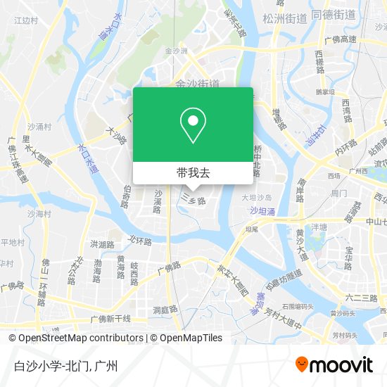 白沙小学-北门地图