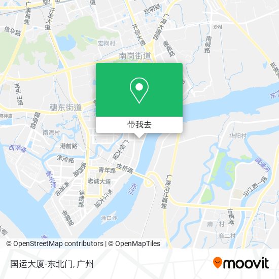 国运大厦-东北门地图