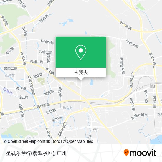 星凯乐琴行(翡翠校区)地图