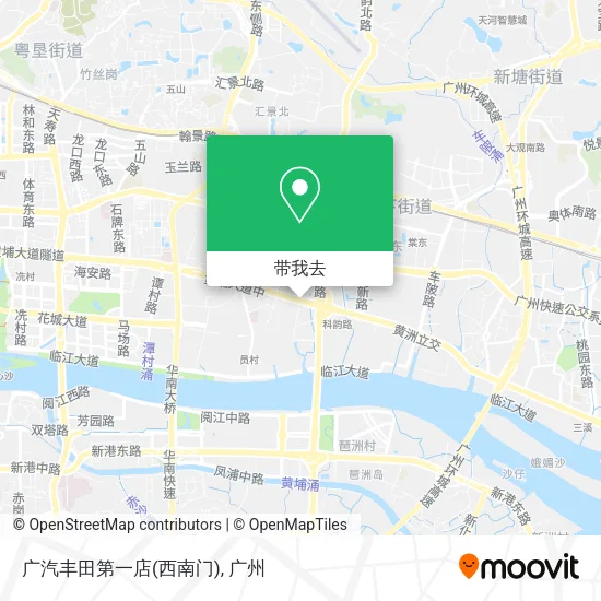 广汽丰田第一店(西南门)地图
