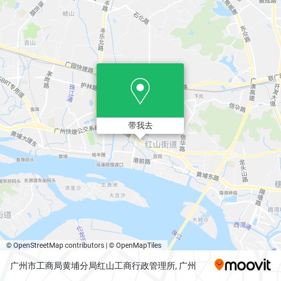 广州市工商局黄埔分局红山工商行政管理所地图