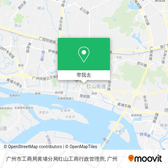 广州市工商局黄埔分局红山工商行政管理所地图