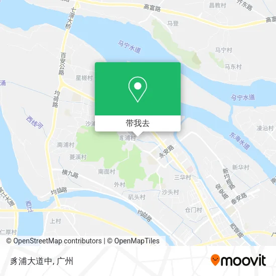 豸浦大道中地图