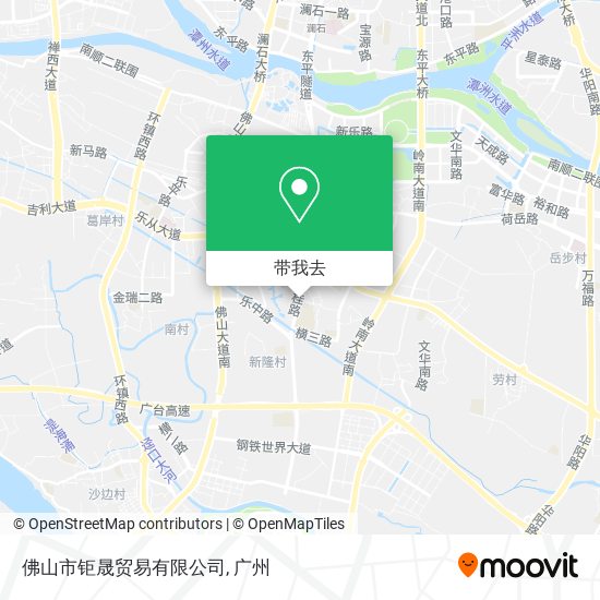佛山市钜晟贸易有限公司地图