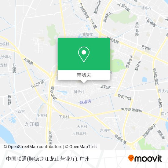 中国联通(顺德龙江龙山营业厅)地图