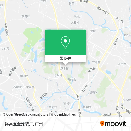 得高五金涂装厂地图