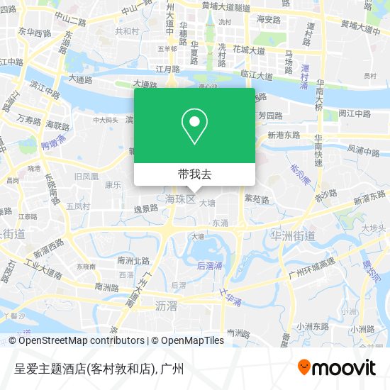 呈爱主题酒店(客村敦和店)地图