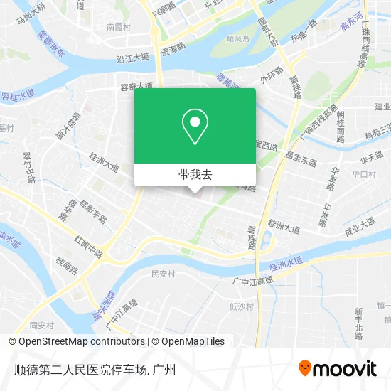 顺德第二人民医院停车场地图