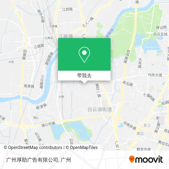 广州厚助广告有限公司地图