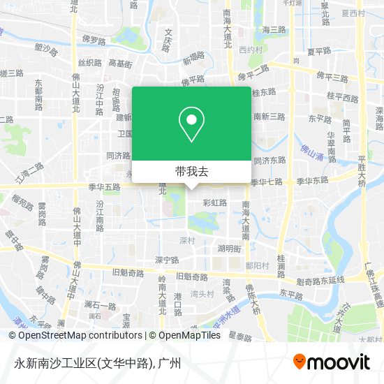 永新南沙工业区(文华中路)地图
