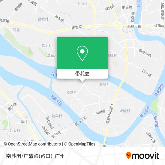 南沙围/广盛路(路口)地图